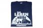 Mobile Preview: T-Shirt Campermarco Motiv "Das Leben ist eine Reise" Farbe navy, Gr. L, 100% Baumwolle